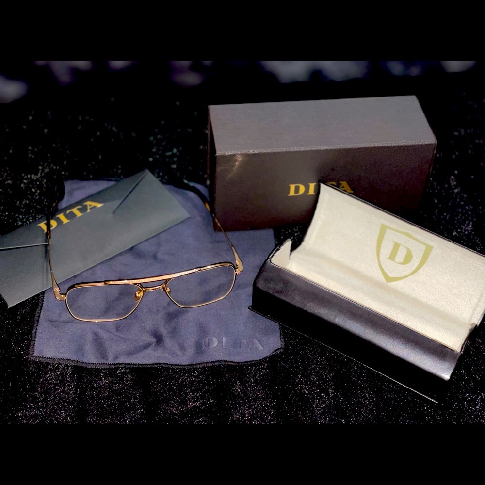 DITA gold glasses